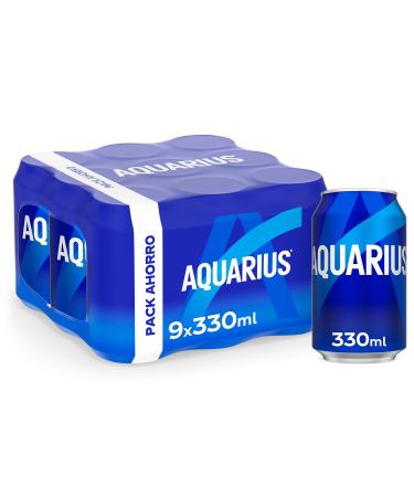 AQUARIUS AQUARIUS Lemon hydrating drink with mineral salts low in calories 9 x 330 ml