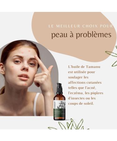  HEBESO Tamanu Oil 100% - Cold Pressed 100ml - Tamanu Oil Helps to Heal Sick Nails Acne - Body Care - Reduction of Scars - Buy Online on GoSupps.com