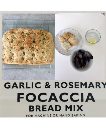 Wright's | Garlic & Rosemary Focaccia Bread Mix 5X500g | It has a wonderful Mediterranean flavour bursting with garlic and rosemary sprigs | Baking Success Guaranteed | Suitable for Vegetarians - Buy Online on GoSupps.com