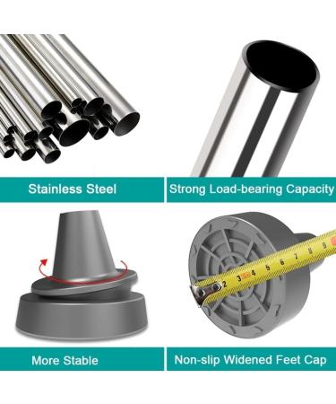 Safety Crutches Crutches Stainless Steel Canes Weight Capacity 300 Lbs Walking Sticks Height Adjustable Medical Underarm Walking Cane Comfortable Independence - Buy Online on GoSupps.com