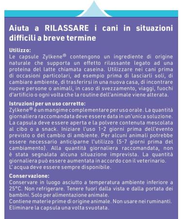 Vetoquinol Zylkene Dog Dietary Supplement 20 Capsules 450mg - Buy Online on GoSupps.com