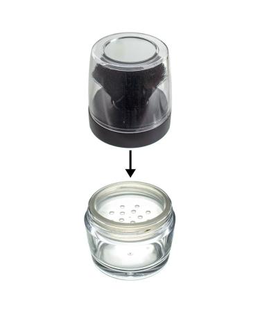 Soft Sable Tone Taklon Kabuki Brush with Sifter Jar | Ideal for Mineral Makeup & Custom Foundations - Buy Online on GoSupps.com