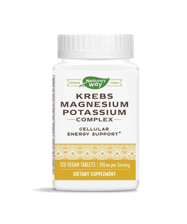 Nature's Way Krebs Magnesium Potassium Complex 350 mg 120 Vegan Tablets