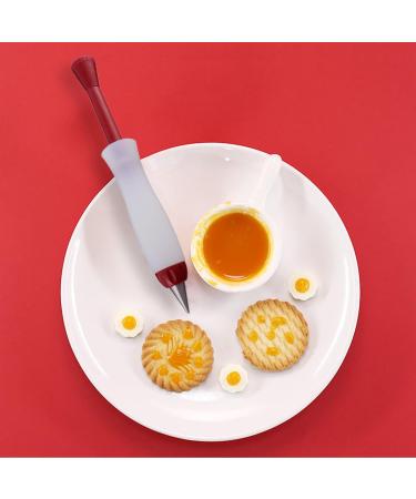 DECHOUS Decorating Pen Silicone Jam Writing Pen Baking Icing Tips Icing Pen Cookie Chocolate Pen for Baking Salad Cream Food Decor Gourmet Chocolate Writing Instrument Frosting Silica Gel Assorted Color 20X4cm - Buy Online on GoSupps.com