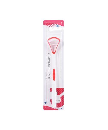 Tongue Cleaner Gentle Tongue Cleaning Fresh Breath Tongue Scraper (Red)