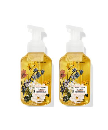 Bath & Body Works Bath and Body Works Gentle Pineapple Mango Foaming Hand Soap 8.75 Ounce 2-Pack (Pineapple Mango) 17.5 Ounce