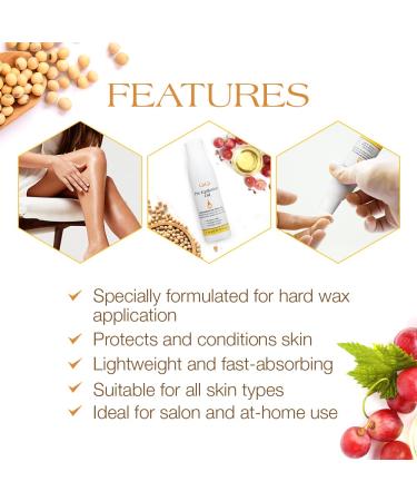 GiGi Pre Epilation Oil 4 fl oz - Soybean & Grape Seed Oils | Pack of 1 - Buy Online on GoSupps.com