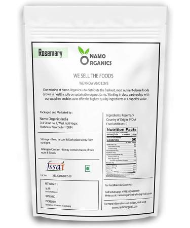 24 Karat Namo Organics - Rosemary Dried Leaves - 50 Gm - For Hair Growth & Rosemary Leaf Tea - Organic Dry Herb (50 Gm) - Buy Online on GoSupps.com