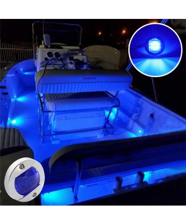 Boaton Boat LED Night Fishing & Courtesy Deck Lights Marine Interior & Yacht Lights for Pontoon, Bass Boat & Yacht (Blue) - Buy Online on GoSupps.com