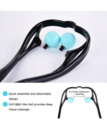 Veewook Handheld Manual Neck Massager - Shiatsu Deep Tissue Trigger Point Massage Tool - Buy Online on GoSupps.com