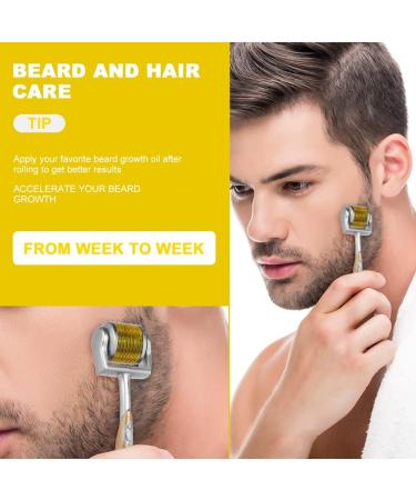 LOPHE Derma Roller 0.5mm Microneedle Derma Roller for Men and Women Professional Microneedling Derma Needling Micro Needle Roller Facial Wrinkles Hair Loss Stretch Marks Hair Regrowth Gold with storage box - Buy Online on GoSupps.com