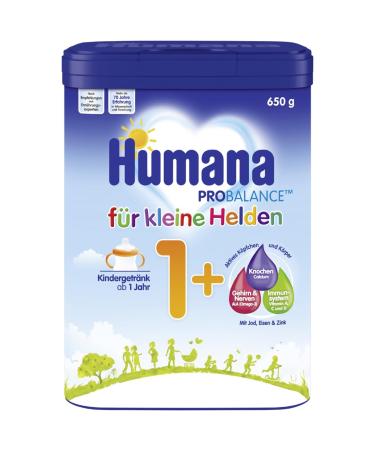 Humana children's drink 1+ from 1 year milk powder for children's milk nutrient -rich milk for toddlers as an occasional milk drink or at the meal 650 g 1 650g - Buy Online on GoSupps.com