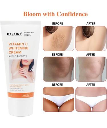 HASAIKA Underarm Whitening Cream whitening cream for the intimate area suitable for armpits knees elbows sensitive skin areas and intimate areas 60 g - Buy Online on GoSupps.com