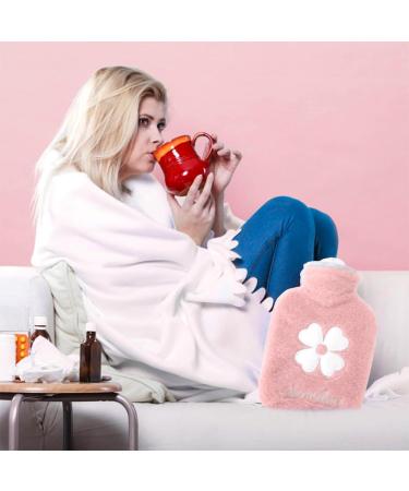 Buy 500ml Bouillotte Heat Bottle - Cozy Fluffy Cover for Pain Relief Perfect Gift for Family & Friends - Buy Online on GoSupps.com