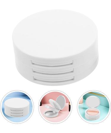 Palette de Maquillage Vide Ronde 3 Couches Blanche avec Miroir et Houppette tui Fards Paupi res DIY Compact 2 Pi ces Rangement Portable pour Maquillage et Voyage - Buy Online on GoSupps.com