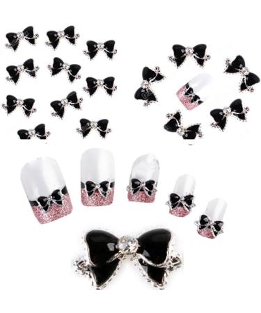40 Pieces DIY Metal 3D Nail Art Tips Decoration Mix Color & Pattern Luxury Charm Jewelry Tools Bowknot - Buy Online on GoSupps.com