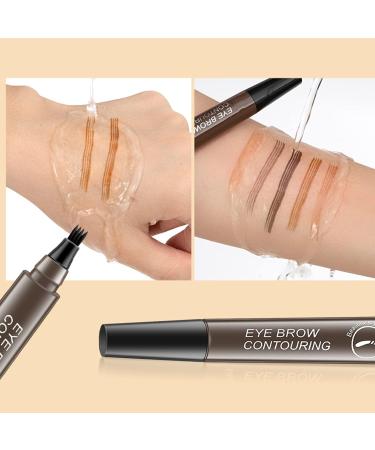 Palashop 4 Tipped Precise Brow Pen Lumierez 4 Tipped Precise Brow Pen 4 Point Eyebrow Pencil 4 Tipped Precise Brow Pen Waterproof Smudge-Proof Creates Natural Looking (Light Brown) - Buy Online on GoSupps.com
