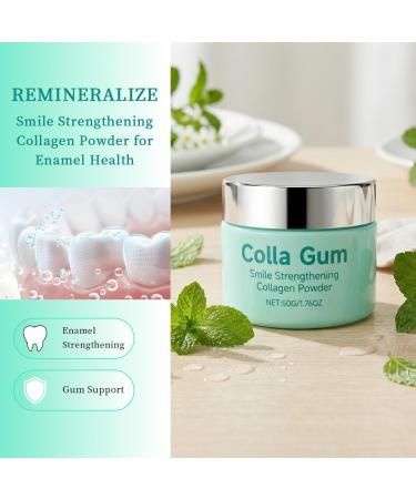 Collabrush Collagen + Nano-Hydroxyapatite Teeth Powder Smile Strengthening Collagen Powder for Gums & Enamel Care Natural Collagen ToothPowder Fluoride-Free Gentle Formula for Sensitive Gums - Buy Online on GoSupps.com