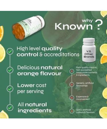 Gummies D licieux Green Cleanse Known Chlorella & Bact ries Amies de l Intestin Saveur Citron & Orange 60 Gummies Vegan 1 Mois - Buy Online on GoSupps.com