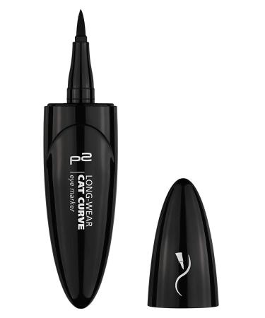 P2 Long-Wear Cat Curve Eye Marker Colour: 010 meow Black Content: 1ml Liquid Eyeliner