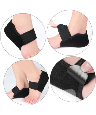 FOMIYES Non-Slip Heel Covers - Protective Heel Sleeves & Cushions for Feet - Comfort & Support - Black 12.8x8.2cm - International Shipping Available - Buy Online on GoSupps.com