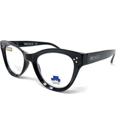 Buy Exclusive +1.00 Blue Light Filter Reading Glasses for Women | Venice Cat 3D Modern Design - Anti Blue Light Computer Glasses - Buy Online on GoSupps.com