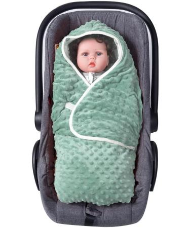 Baby Blanket Swaddle Wrap Winter for Boys Girls | Soft Thick Infant Sleeping Wrap | Warm Unisex Receiving Blankets 6-12 Months (Green Leaves) - Buy Online on GoSupps.com