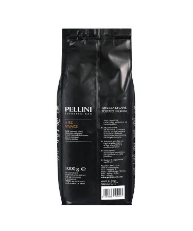 Pellini N.82 Vivace Espresso Coffee Beans 1 kg - Arabica & Robusta Blend Medium Roast Rich Flavor - International Shipping Available - Buy Online on GoSupps.com