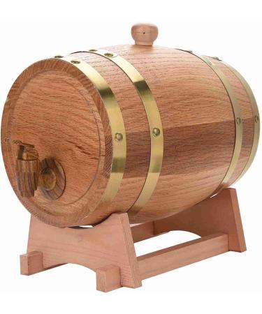  Aoresac Aoresac 1.5 Litre Handmade Oak Barrel with Stand Pressure Tested for Leaks Easy Dispensing Plastic Tap Improves Taste Over Time with (maybe) - Buy Online on GoSupps.com