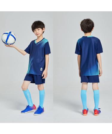 Personalized Laifu Football Jersey for Kids & Adults | Free Name Number & Team Logo | Sapphire Blue Football Shorts & Jerseys - Buy Online on GoSupps.com