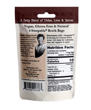 MILLIE'S SIPPING BROTH Steepable Vegetable Broth with Savory Seasonings for Snack Urges | Vegan  Keto  Gluten Free  Intermittent Fasting  and natural | (12 Pack Assortment - 36 Broth Bags Total) - Buy Online on GoSupps.com