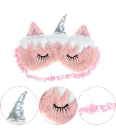 AUXSOUL Unicorn Kids Sleep Mask 4 Pieces Cartoon Animal Plush Sleep Eye Cover Cute Eye Cover for Sleeping Soft Unicorn Horn Cover for Girls Women Kids - Buy Online on GoSupps.com