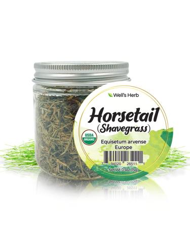 Well's Natural Dried Herb (Horsetail) USDA Organic  Perfect for Herbal Hair Infused Oil  Herbs for DIY  Hair Growth Treatment (Small 0.5oz) 0.5 Ounce (Pack of 1) - Buy Online on GoSupps.com