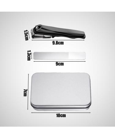 1 Piece of Nail Clippers 1 Piece of File 1 Piece of Storage Box 360-Degree Rotation Stainless Steel Nail Clippers Manicure Tool Set Portable Nail Set Suitable for All Ages - Buy Online on GoSupps.com