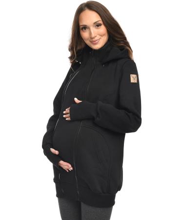 MijaCulture 3-in-1 Maternity Jumper for Baby Carrier Kangaroo Jacket 4132 Schwarz XL - Black XL - Buy Online on GoSupps.com