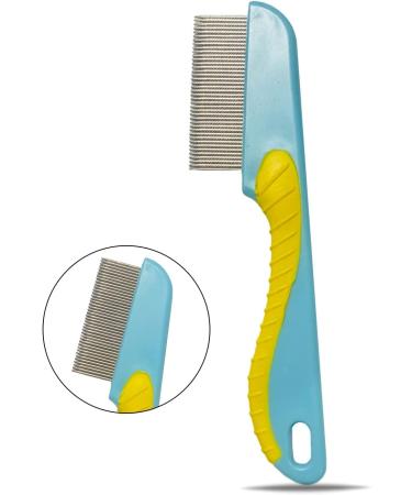 Long Handle Metal Nit Comb for Head Lice and Eggs Removal - Suitable for Pets, Adults, and Kids - Buy Online on GoSupps.com