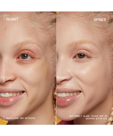 NYX Professional Makeup Buttermelt Glaze Tint Foundation SPF30 up to 12 hours of hold Whipped Butta - Buy Online on GoSupps.com
