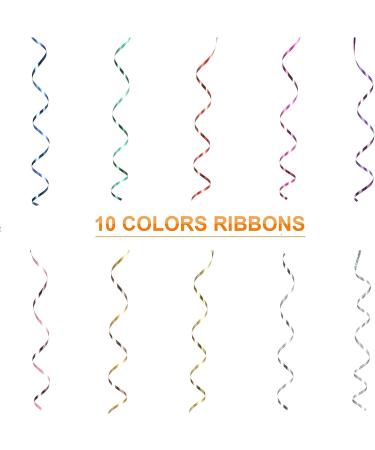 Zonon 31.5 Inch x 100 Ft Clear Cellophane Wrap Roll with 10 Rolls Colorful Curling Ribbon - Ideal for Flowers, Baskets, and Handicrafts - Buy Online on GoSupps.com