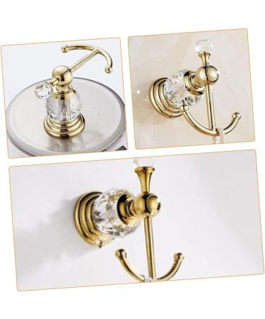 Alipis Crystal Robe Hook Hook Clothes Hangers Black Robe Towels Ceiling Hooks Heavy Duty Wall Hook Set Matte Luxury Towel Hooks - Buy Online on GoSupps.com