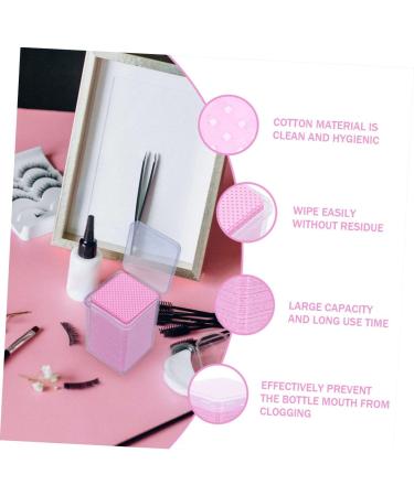 Beatifufu 2 Boxes Eyelash Cleaning Pads Cotton Cleaning Wipe Glue Bottle Wiper Eyelash Glue Wiper Glue Bottle Accessory Cotton Pad Glue Bottle Cleaning Wiper Eyelash Glue Remover Cotton Wipe - Buy Online on GoSupps.com