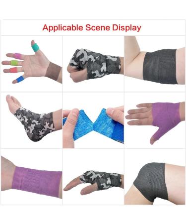 Dewedrt White Sport Self Adhesive Elastic Bandage Wrap Tape for Knee Support Pads Finger Ankle Palm Shoulder - Buy Online on GoSupps.com