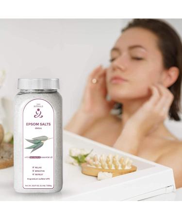 Zen Rituals Epsom Bath Salts Eucalyptus Detox 1 KG - Pure Magnesium Sulfate for Relaxation & Wellness | International Shipping - Buy Online on GoSupps.com