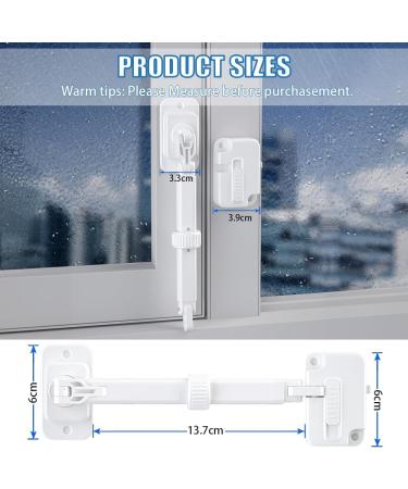 2Pcs Child Safety Window Restrictors Mivitoom Ventilation Restrictors Locks for Upvc Window No Drilling Required - Buy Online on GoSupps.com