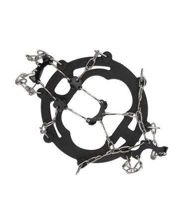 Nail Chain Shoe Covers | Universal Non-Slip Gripping Spikes | Durable 8-Tooth Traction for Shoes | Stainless Steel | Black - Buy Online on GoSupps.com