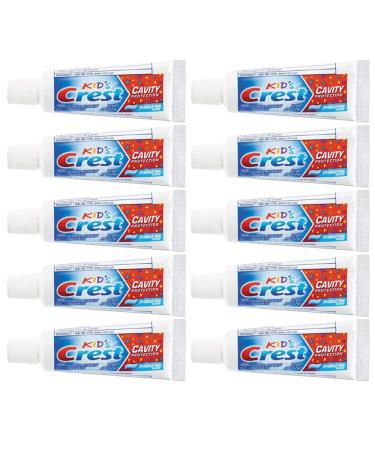 Crest Kids Cavity Protection Toothpaste Sparkle Fun Travel Size 0.85 oz (24g) - Pack of 10