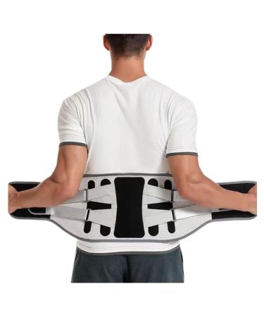Back Support Back Brace Lumbar Support Widen Steel Keel Waist Back Brace Spine Support Lumbar Posture Corrector Belt Back Support Belt(Black Medium) Medium Black