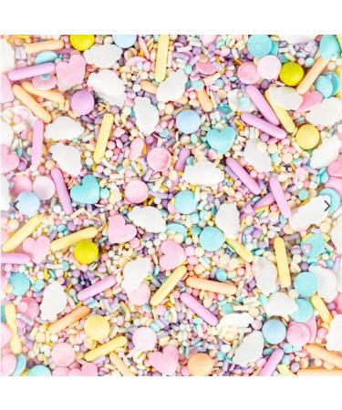 Super Sprinkle Pastel Carousel | Pink Sugar Sprinkles for Cake Decoration | EU Ingredients | 180g Pastel Colors Decor - Buy Online on GoSupps.com