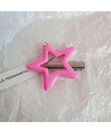 AJTUTUS Fashion Hollow Five-Pointed Star Hairpins Hair Duckbill Clip Sweet Hair Barrettes Sweet Hair Accessory Party Jewelry - Buy Online on GoSupps.com