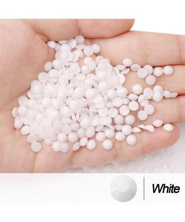 AUREHEN 10000PCs White Resin Flat Back Rhinestones Kit with Tools for Nail Art & DIY Decoration - Buy Online on GoSupps.com