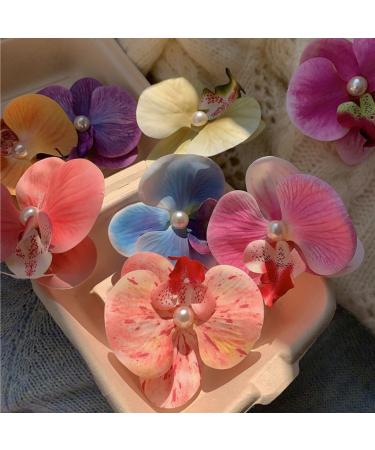 hgnxa Elegant Flower Hair Clip Unique Hair Barrettes Large Flower Acrylic Hair Clip Chic Hairpin for Weddings and Parties - Buy Online on GoSupps.com